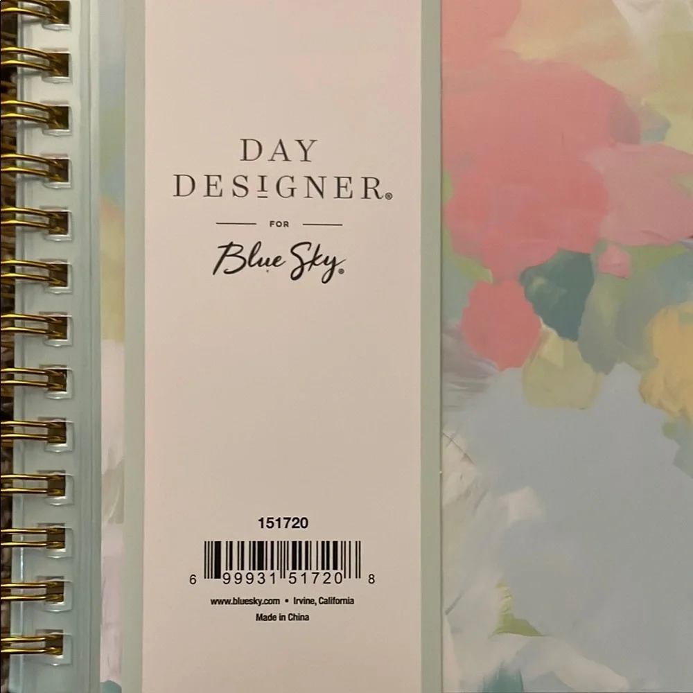 Blue Sky Day Designer Planner - Colorful Abstract Design